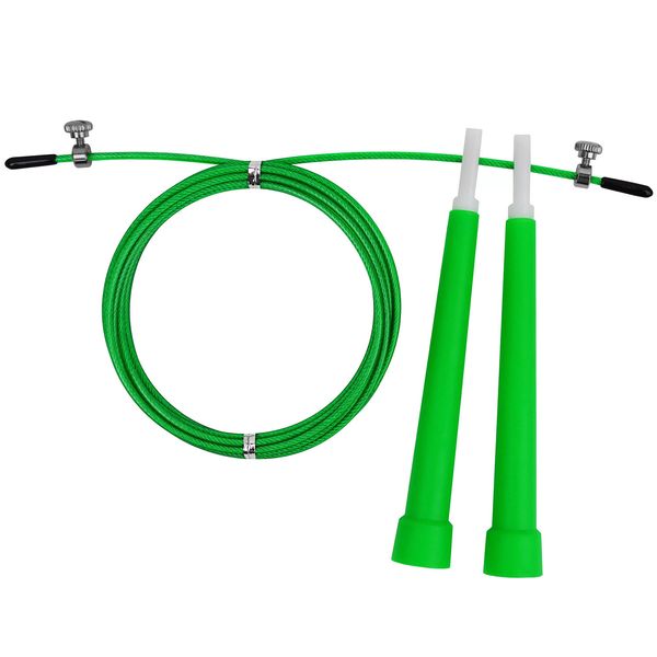 Скоростная скакалка EasyFit Speed Cable Rope 3 м со стальным тросом EF-1423-Gr Green EF-1423-Gr фото