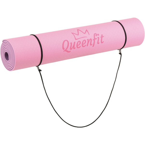 Коврик для йоги Queenfit Premium TPE 0,6см pink-violet 5907766664321 фото