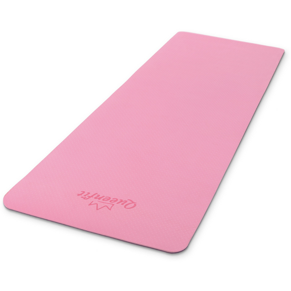 Коврик для йоги Queenfit Premium TPE 0,6см pink-violet 5907766664321 фото