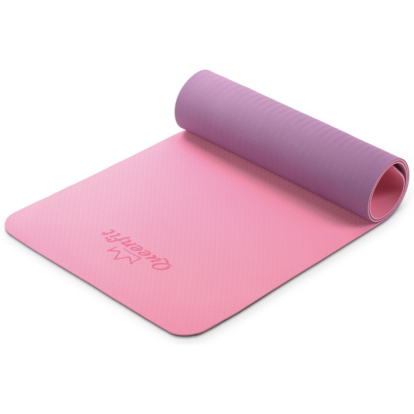 Коврик для йоги Queenfit Premium TPE 0,6см pink-violet 5907766664321 фото