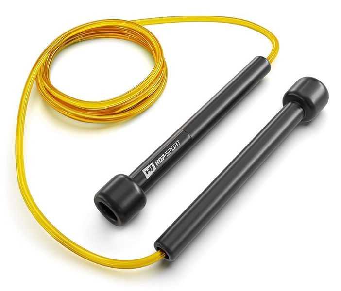 Скакалка Hop-Sport Crossfit NEW HS-P025JR yellow 5902308224971 фото