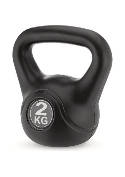 Гиря виниловая Gymtek 2 кг black 5907766665540 фото