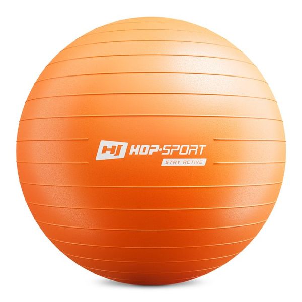 Фитбол (мяч для фитнеса) с насосом Hop-Sport 65см HS-R065YB orange 5902308223486 фото