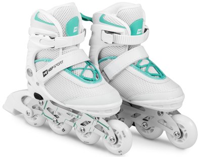 Роликові ковзани 3в1 (ролики) Hop-Sport Motion S (30-33) HS-903 white-mint (5902308217775) 5902308217775 фото