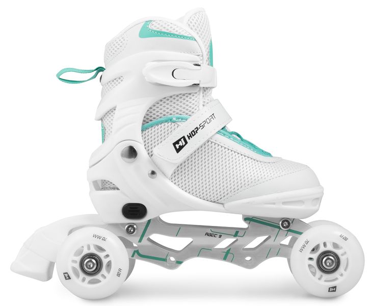 Роликовые коньки 3в1 (ролики) Hop-Sport Motion S (30-33) HS-903 white-mint (5902308217775) 5902308217775 фото