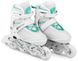 Роликовые коньки 3в1 (ролики) Hop-Sport Motion S (30-33) HS-903 white-mint (5902308217775) 5902308217775 фото 1