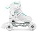 Роликовые коньки 3в1 (ролики) Hop-Sport Motion S (30-33) HS-903 white-mint (5902308217775) 5902308217775 фото 3