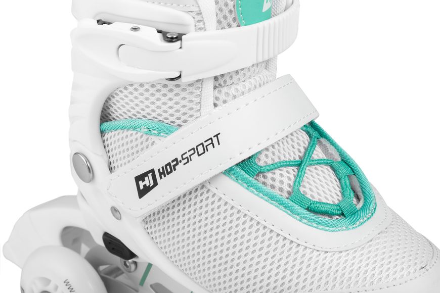 Роликовые коньки 3в1 (ролики) Hop-Sport Motion S (30-33) HS-903 white-mint (5902308217775) 5902308217775 фото