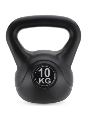 Гиря вінілова Gymtek 10 кг black 5907766665595 фото