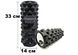 Ролик массажный EasyFit Grid Roller Extreme 33 см EF-2023-BK Black EF-2023-BK фото 2