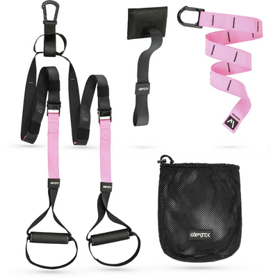 Петли подвесные для тренировок TRX Gymtek Pro pink 5907766663874 фото