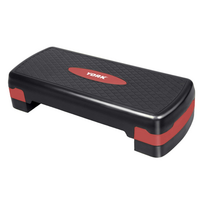 Степ платформа 2-х рівнева York Fitness Aerobic black-red 20014961820601 фото