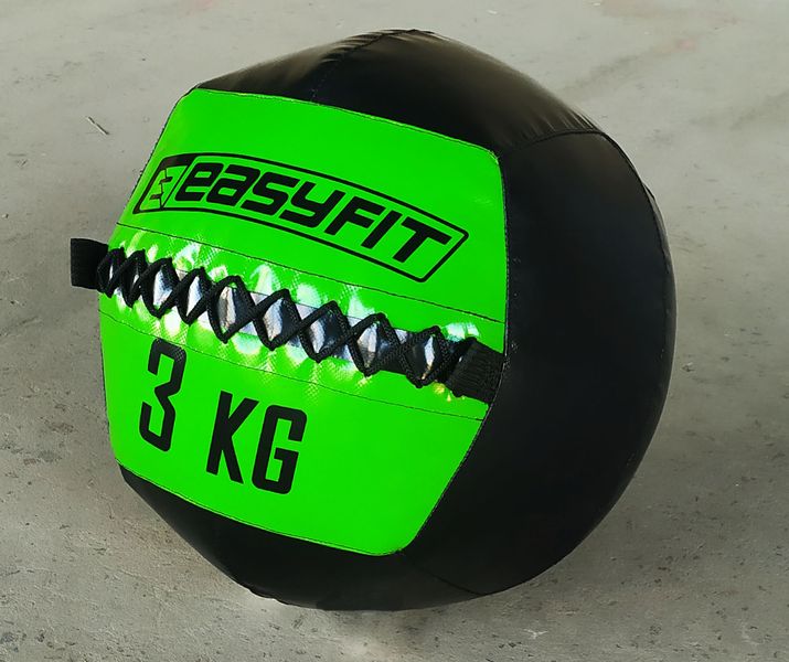 Медицинский мяч (медбол, волболл) EasyFit Wall Ball 3 кг EF-WB-03 Green EF-WB-03 фото