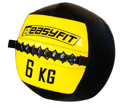 Медичний м'яч (медбол, волболл) EasyFit Wall Ball 6 кг EF-WB-06 Yellow EF-WB-06 фото