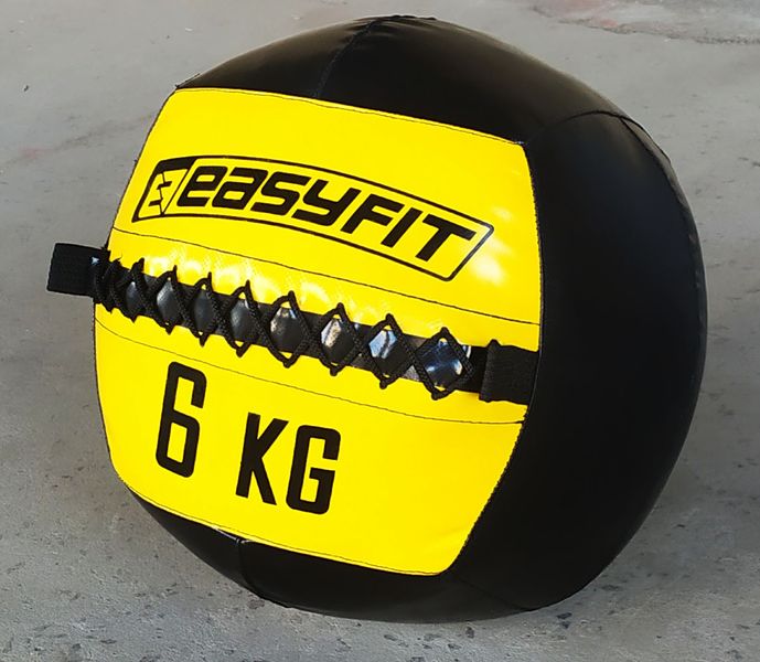 Медицинский мяч (медбол, волболл) EasyFit Wall Ball 6 кг EF-WB-06 Yellow EF-WB-06 фото