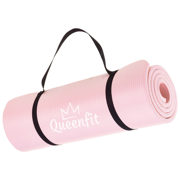 Коврик для йоги Queenfit NBR 1,5см pink 5907766665793 фото