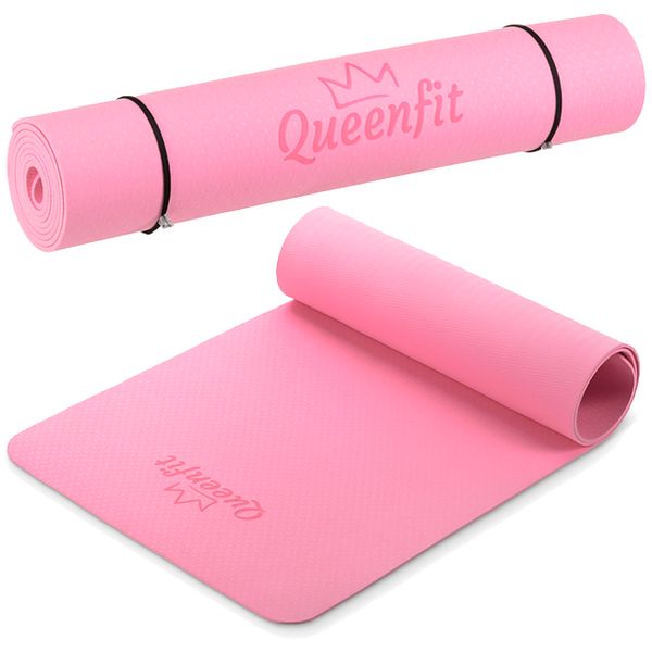 Коврик для фитнеса Queenfit Premium TPE 0,5см pink 5907766664086 фото